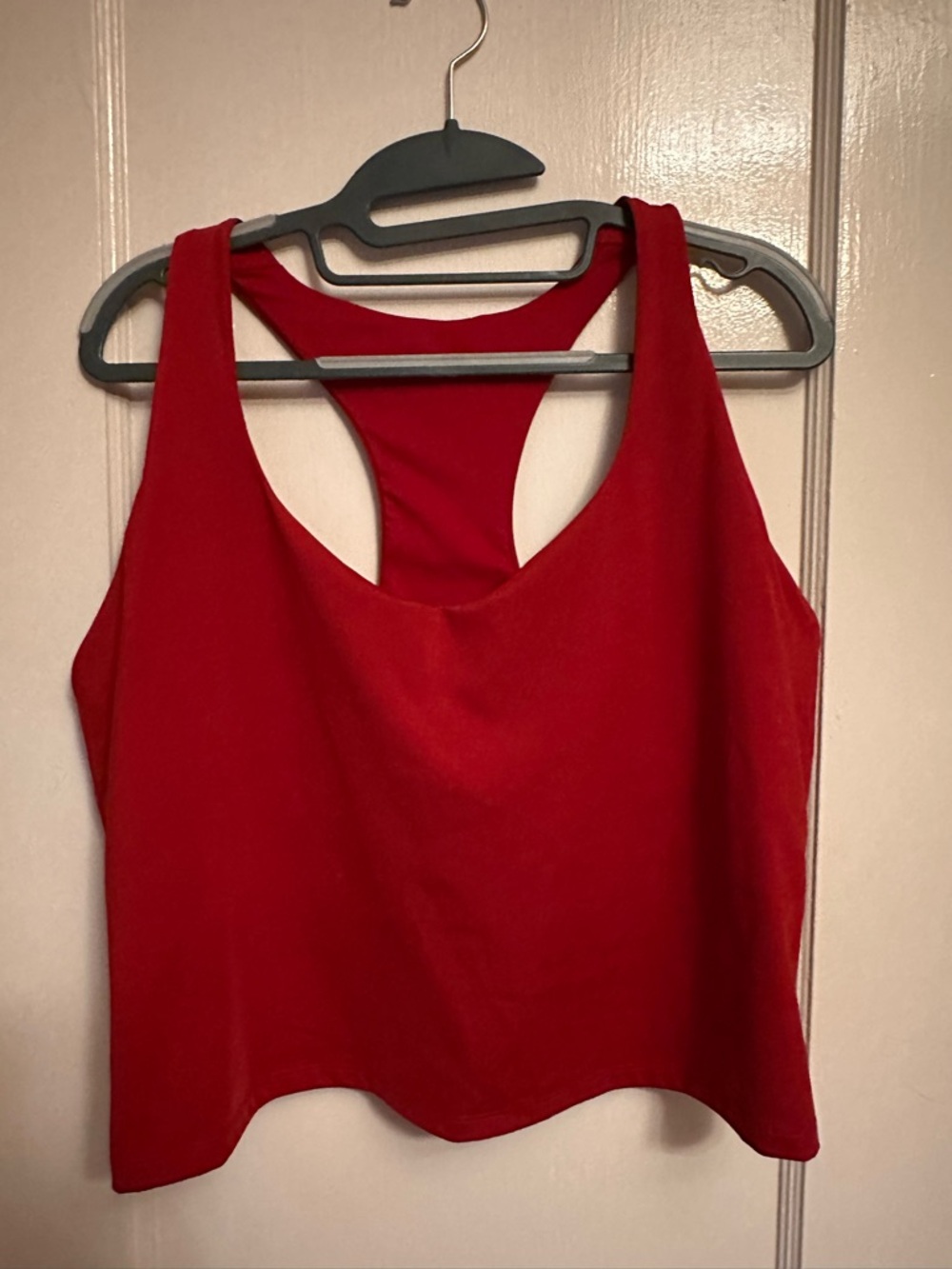 Fabletics Red Racerback Tank Top